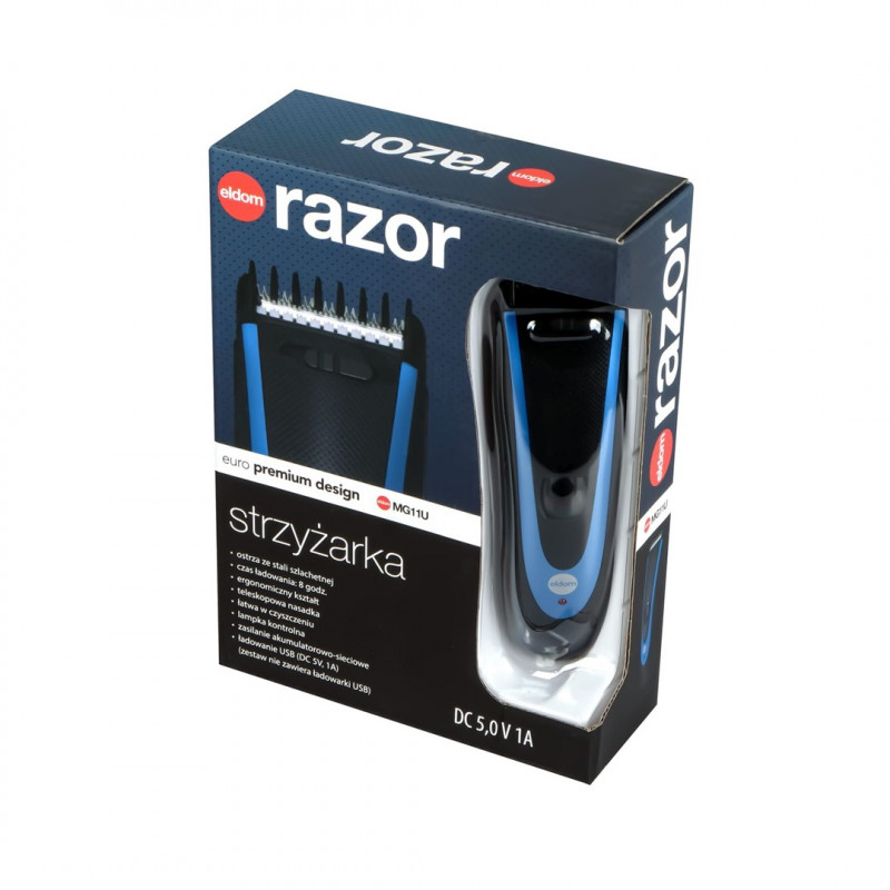 Eldom MG11U Razor Haarschneider kabellos, Akku/Netzbetrieb