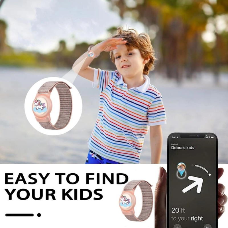 Tech-Protect Nylon For Kids Armband für Apple AirTag 1 / 2, Magic Pony