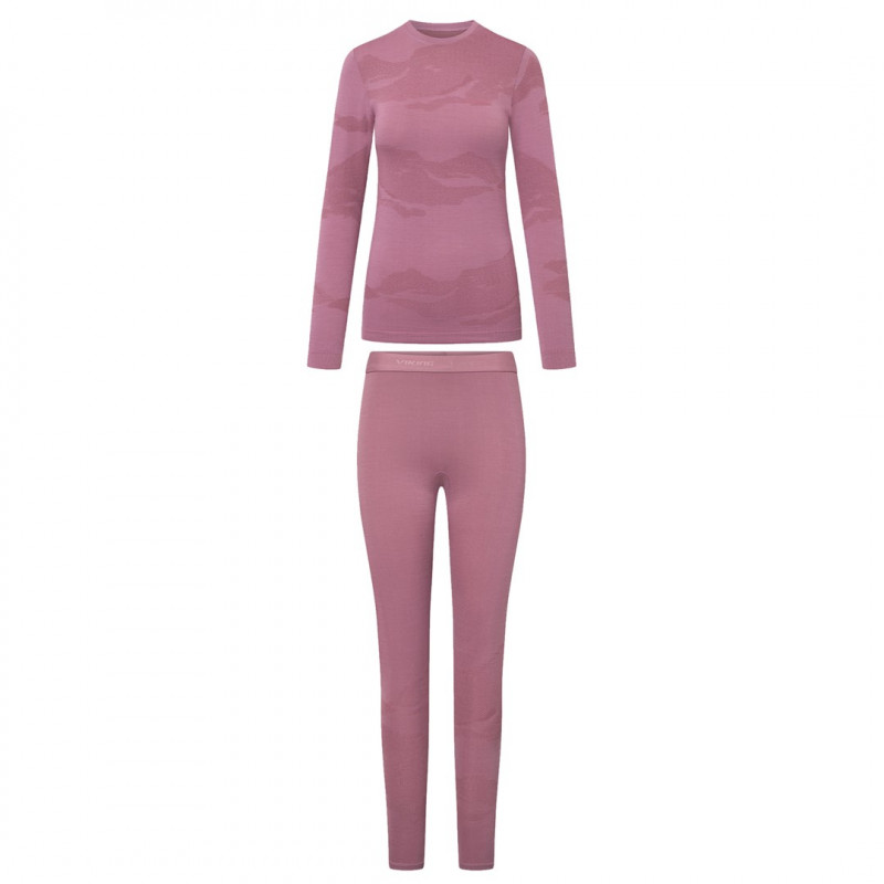 Viking Gasher Lady Set Merino Damen-Unterwäsche, Pink, L