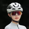 Rockbros LK-15 Carbon Fiber Fahrradhelm 58-62cm, Hellgrau