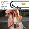 Marka Niezdefiniowana iPhone 17 TPU-Hülle mit Kartenfach und Crossbody-Lanyard, schwarz