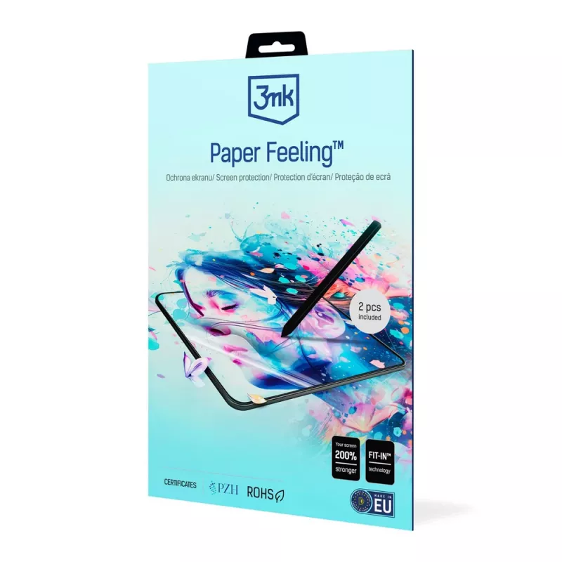 3MK Paper Feeling Displayschutzfolie für Samsung Galaxy Tab Active 3, bis zu 8,3" (2 Stück)