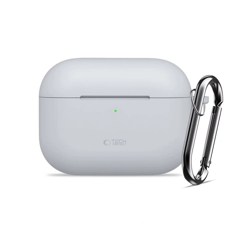 Tech-Protect Silicone Hook Hülle für Apple AirPods Pro 3, Crayon Grey