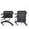 Rockbros A30 ROAD TO SKY faltbare Fahrradtasche für Gepäckträger 15–30 L, Schwarz