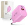 Tech-Protect NCA30 USB-A, USB-C Netzteil PD 30W / QC3.0 Baby Pink