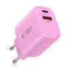 Tech-Protect NCA30 USB-A, USB-C Netzteil PD 30W / QC3.0 Baby Pink
