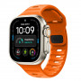 Tech-Protect Silicone Line Apple Watch 8 / 9 / 10 / 11 / 12 / SE / Ultra 44/45/46/49 mm Armband, Orange