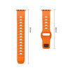 Tech-Protect Silicone Line Apple Watch 8 / 9 / 10 / 11 / 12 / SE / Ultra 44/45/46/49 mm Armband, Orange