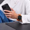 Tech-Protect Silicone Line Apple Watch 8 / 9 / 10 / 11 / 12 / SE / Ultra 44/45/46/49 mm Armband, Orange