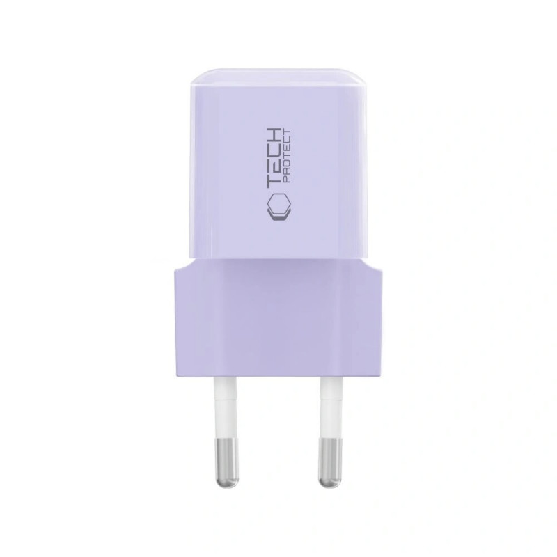 Tech-Protect NCM25 USB-C Wandladegerät PD 25W, Baby Purple