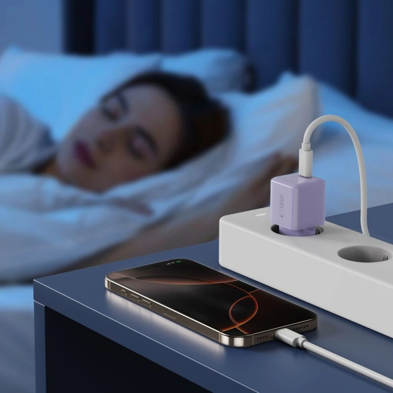 Tech-Protect NCM25 USB-C Wandladegerät PD 25W, Baby Purple