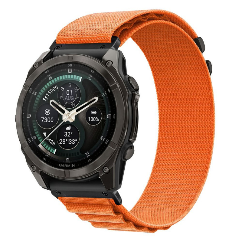 Tech-Protect Nylon Pro THP6037 Armband für Garmin Fenix 5X / 5X Plus / 6X / 6X Pro / 7X / 8 / 8 Pro / 9 / 9 Pro (51 mm), orange