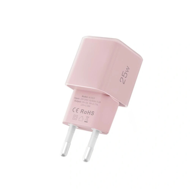 Tech-Protect NCM25 USB-C Wandladegerät PD 25W, Baby Pink