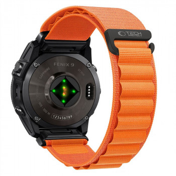 Tech-Protect Nylon Pro THP6032 Uhrenarmband für Garmin Fenix 5X / 5X Plus / 6X / 6X Pro / 7X / 8 / 8 Pro / 9 / 9 Pro (47 mm), orange