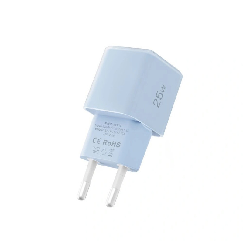 Tech-Protect NCM25 USB-C Wandladegerät PD 25W, Baby Blue
