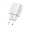 Tech-Protect NCA20 USB-A / USB-C Wandladegerät PD 20W / QC3.0 mit USB-C / USB-C Kabel 100 cm, Weiß