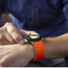 Tech-Protect Silikon-Sportarmband für Samsung Galaxy Watch 4/5/5 Pro/6/7/FE, Orange