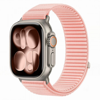 Tech-Protect NylonLoop Armband für Apple Watch 8 / 9 / 10 / 11 / 12 / SE (40 / 41 / 42 mm), Blush Pink