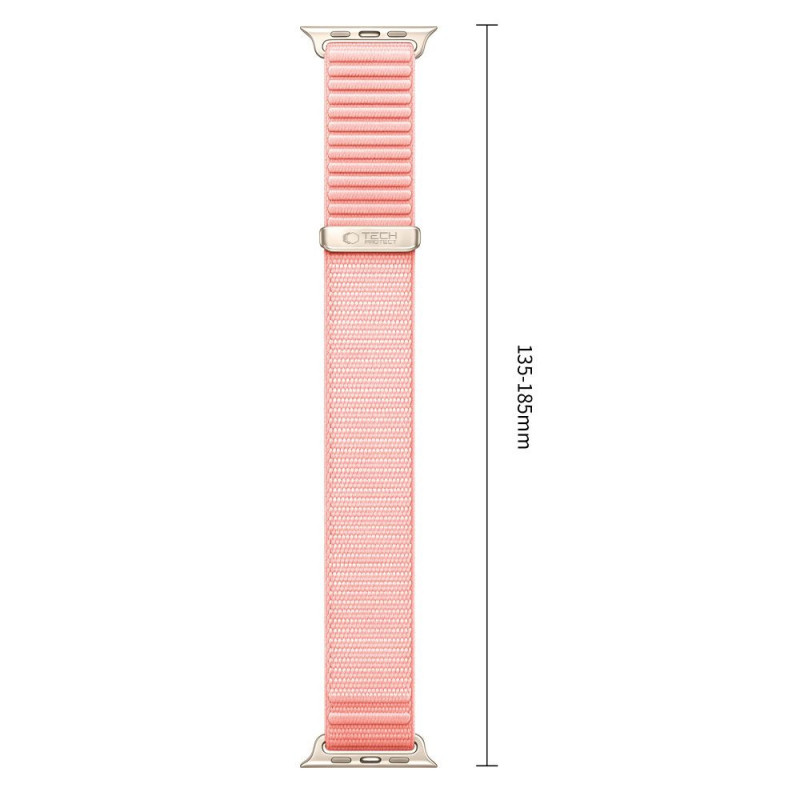 Tech-Protect NylonLoop Armband für Apple Watch 8 / 9 / 10 / 11 / 12 / SE (40 / 41 / 42 mm), Blush Pink