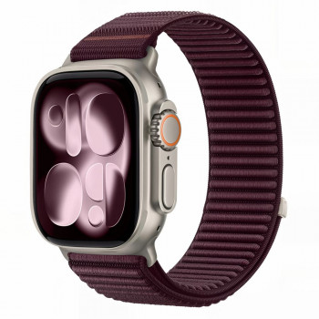 Tech-Protect NylonLoop Armband für Apple Watch 8 / 9 / 10 / 11 / 12 / SE (40 / 41 / 42 mm), Deep Burgundy