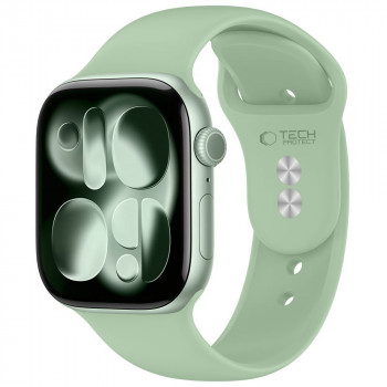 Tech-Protect Silikonarmband für Apple Watch 8 / 9 / 10 / 11 / 12 / SE (40 / 41 / 42 mm), Pistachio