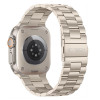 Tech-Protect Stainless Edelstahlarmband für Apple Watch 8 / 9 / 10 / 11 / 12 / SE / Ultra (44 / 45 / 46 / 49 mm), Starlight