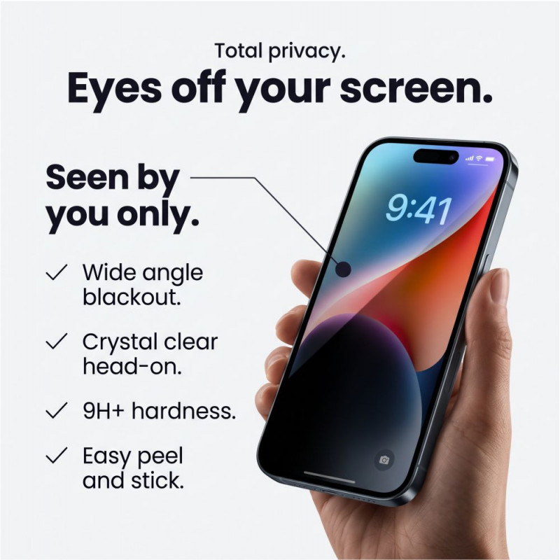 Tech-Protect Glass SPY+ Sichtschutz-Panzerglas für Apple iPhone 18 Pro Max (2 Stk.)