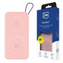 3MK PastelUp Powerbank 10000 mAh 22.5W, MagSafe, Qi, USB-A, USB-C, Lightning, Pink