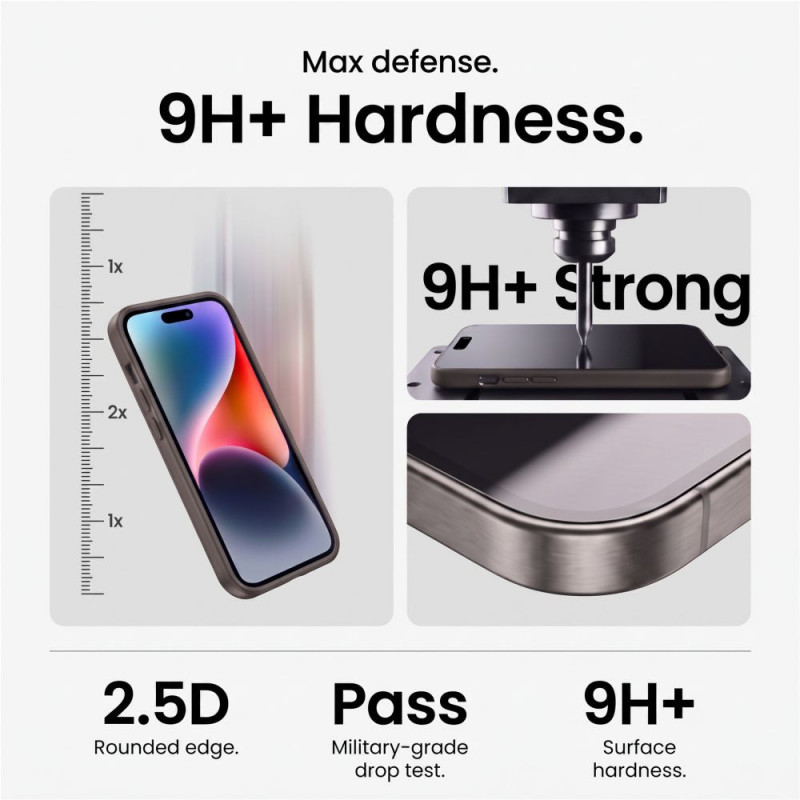 Tech-Protect Easy Set+ Panzerglas-Set für Apple iPhone 18 Pro Max Display und Kamera, Clear (3 Stk.)