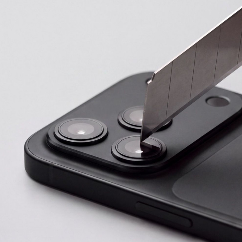 Tech-Protect Camalloy Fit+ Kamerabdeckung für Apple iPhone 18 Pro, Schwarz