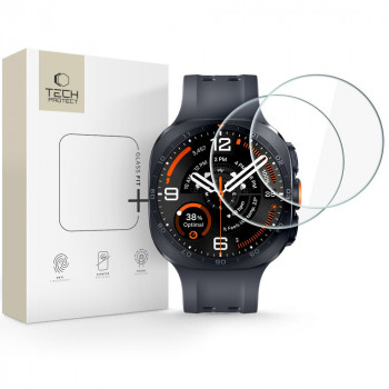 Tech-Protect Glass Fit+ Panzerglas für Samsung Galaxy Watch Ultra 2 2026 47 mm, transparent (2 Stk.)
