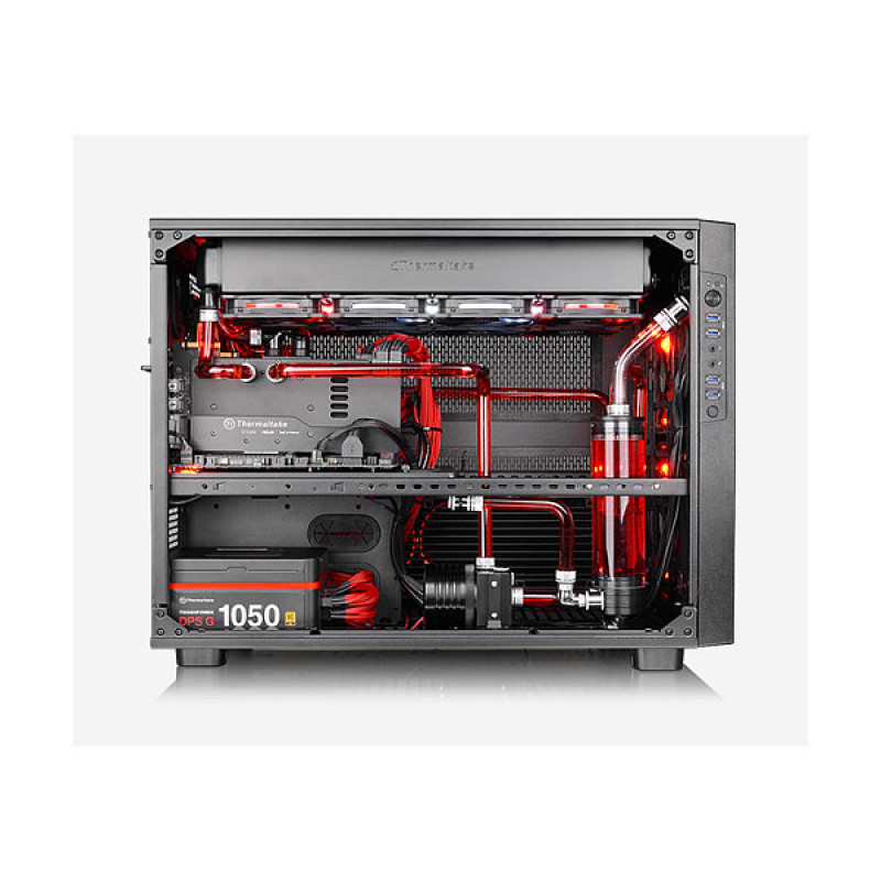 Thermaltake Pacific G1/4 PETG 16 mm Außendurchmesser Rohradapter, Chrom