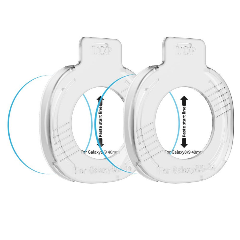 Tech-Protect Easy Set+ Panzerglas für Samsung Galaxy Watch 8 / 9 40 mm, Clear (2 Stk.)