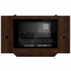 Lian Li DK07 Desk Case Wood Edition, Dual-System-fähig, 2x E-ATX, höhenverstellbar, Walnuss / Schwarz