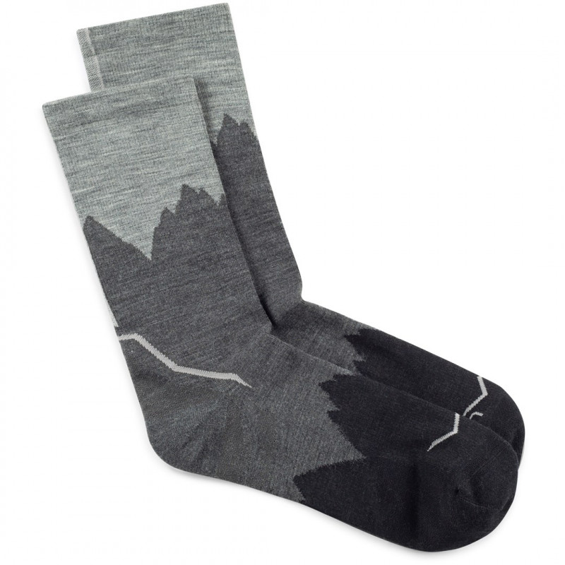 Buff Merino Lightweight Crew Sock LWC3, Schwarz, L