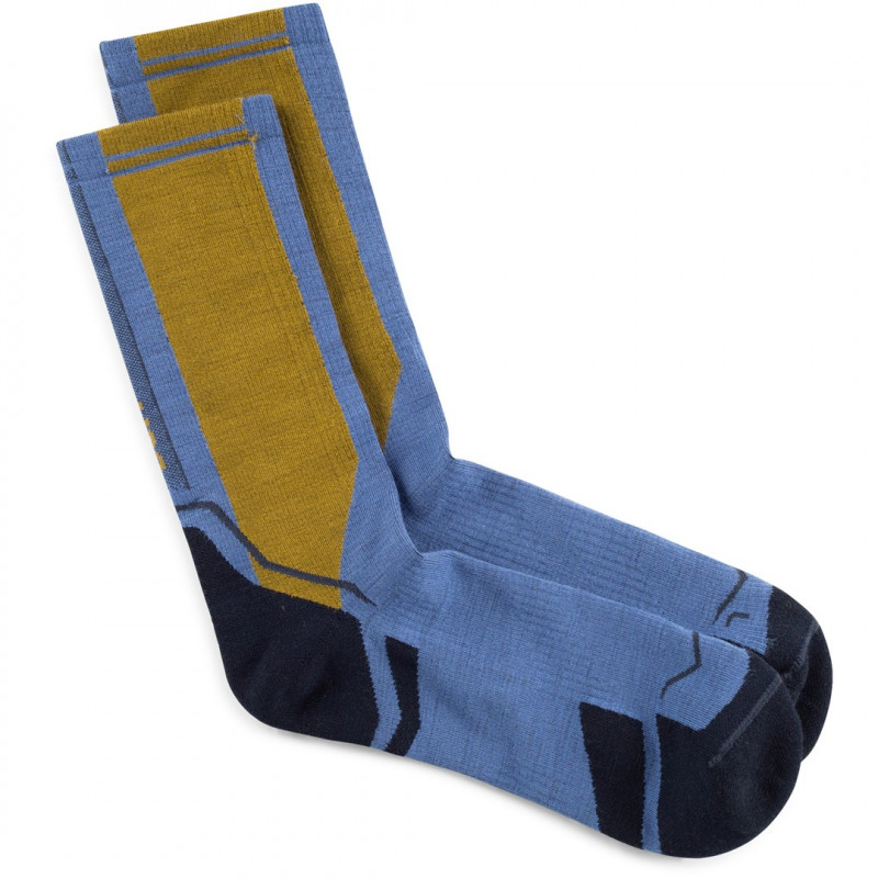 Buff Merino Lightweight Crew Sock LWC4, Blau, L