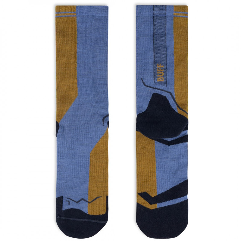 Buff Merino Lightweight Crew Sock LWC4, Blau, L