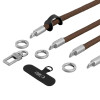 Tech-Protect C10S Rope Crossbody- & Handgelenkband-Set, Walnut Brown/Titanium