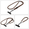 Tech-Protect C10S Rope Crossbody- & Handgelenkband-Set, Walnut Brown/Titanium