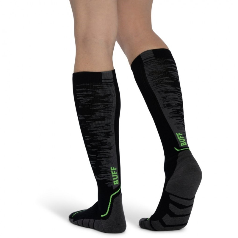 Buff Merino HW Over The Calf Socken HWO2 Black L