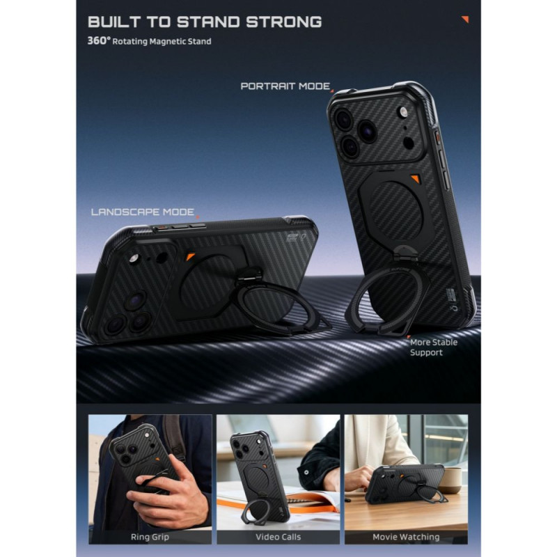Supcase UB Aero MagSafe Aramid Hülle für Apple iPhone 17 Pro Max / 18 Pro Max, Schwarz