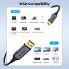 Tech-Protect UltraBoost USB-C-auf-DisplayPort-1.4-Kabel, 8K 60Hz, 180 cm, Schwarz