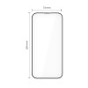 Tech-Protect Quick Set+ Displayschutzfolie aus gehärtetem Glas für Apple iPhone 17 Pro Max, Schwarz (2 Stk.)
