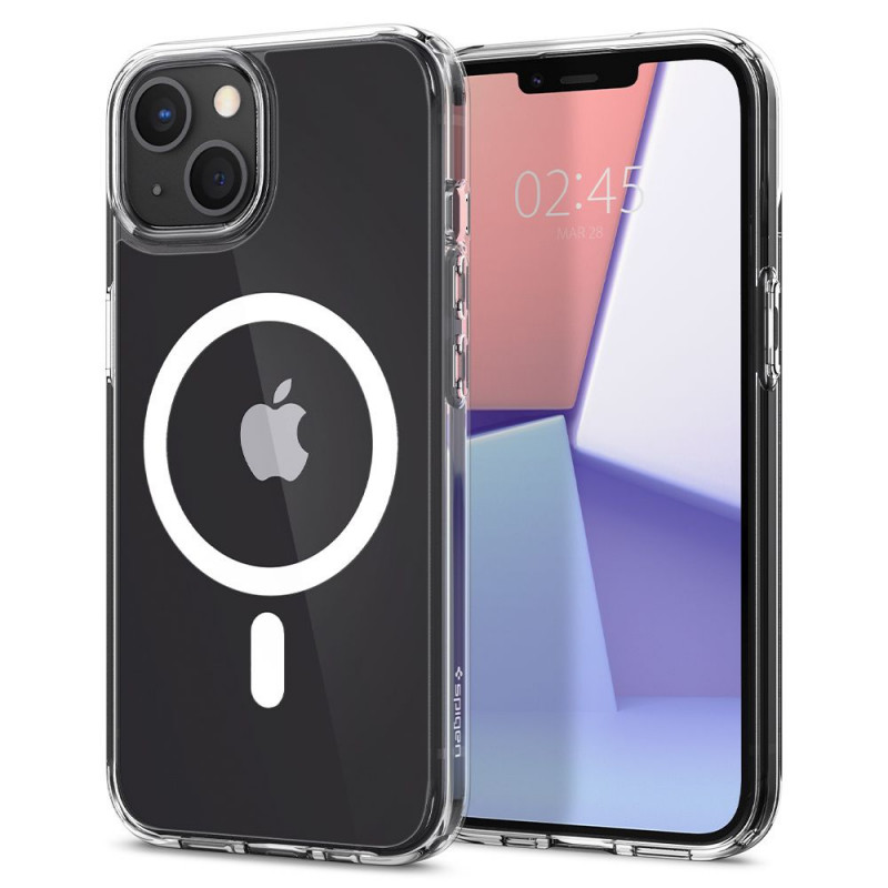 Spigen Ultra Hybrid Mag MagSafe Hülle für Apple iPhone 13, Weiß