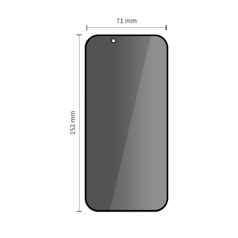 Tech-Protect Glass Spy+ Sichtschutz-Panzerglas für Apple iPhone Air (2 Stk.)