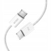 Tech-Protect Ultraboost Classic USB-C / USB-C PD Kabel, 60W, 3A, 100 cm, Weiß