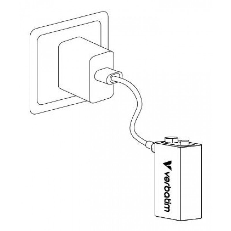 Verbatim 30251 USB-C Akku Li-ion 9V 335 mAh (1 Stk.)
