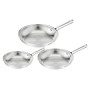 Tefal Duetto On B866S334 Pfannenset, 3 Stück, 20/24/28 cm, Edelstahl