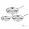 Tefal Duetto On B866S334 Pfannenset, 3 Stück, 20/24/28 cm, Edelstahl