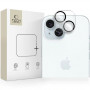 Tech-Protect Cam Fit+ Kameraobjektiv-Panzerglas für Apple iPhone 14 / 14 Plus / 15 / 15 Plus, transparent